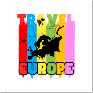 Travel Euro Design Posters and Art